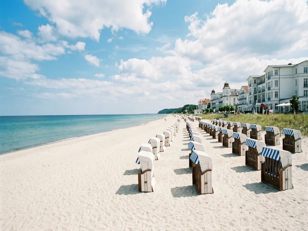 Feiner Sandstrand im Ostseebad Binz auf Rügen